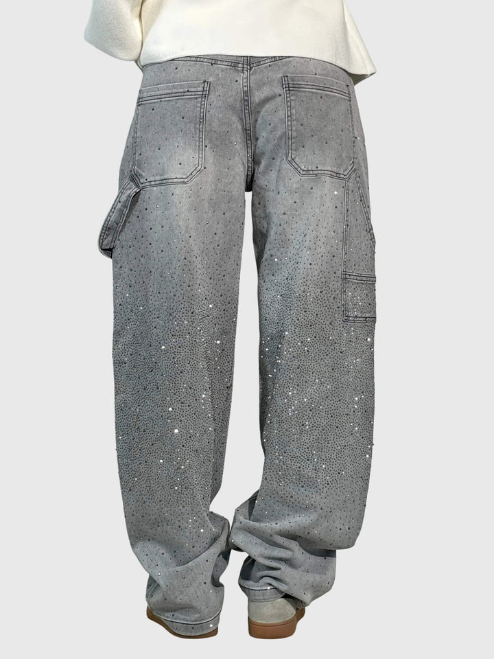 Kimberly | Women’s Sparkle Diamond Denim Trousers