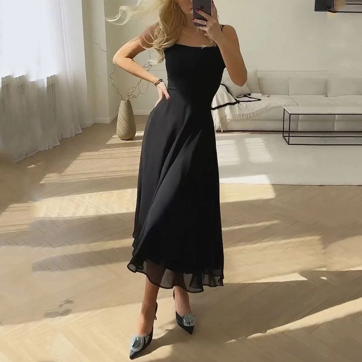 Hannah | Women's Wedding Guest Elegant Square Midi Dress