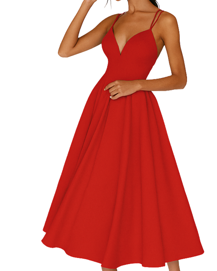 Daisy | Women's Wedding Guest Strappy Midi Dress