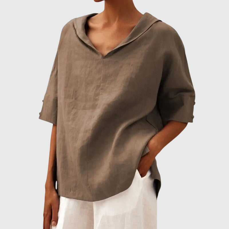 Ayla | Blouse - Brown