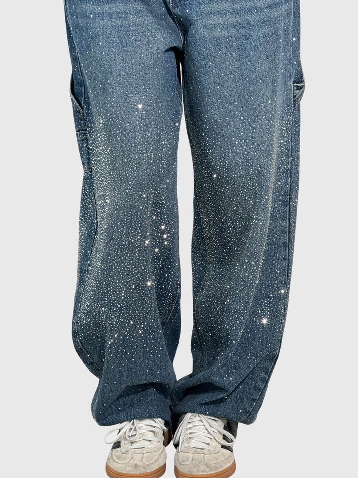 Kimberly | Women’s Sparkle Diamond Denim Trousers