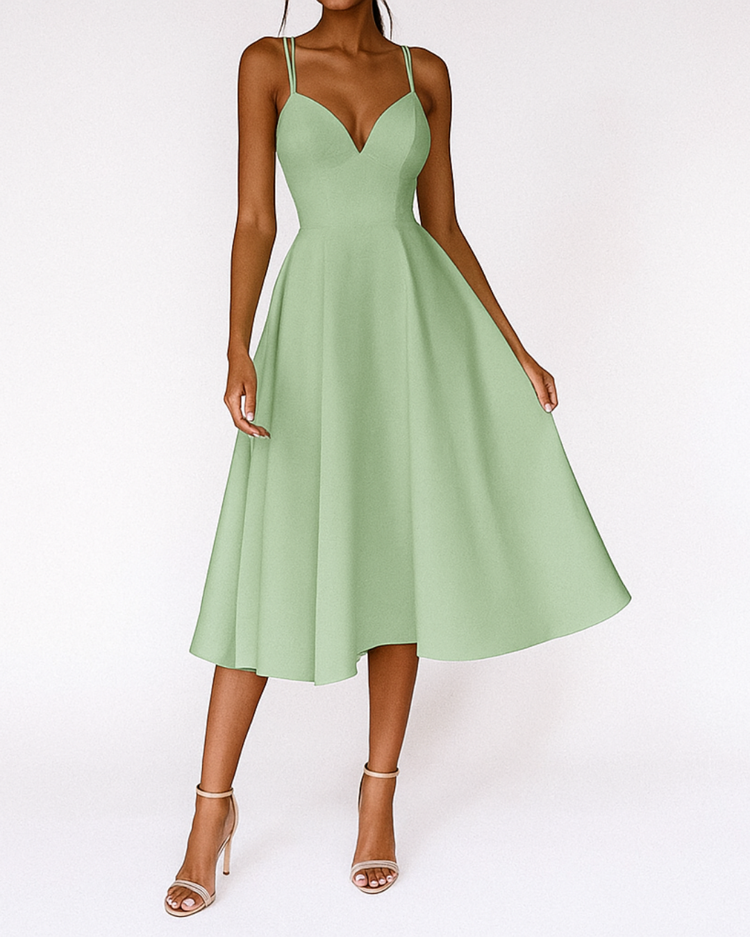 Daisy | Women's Wedding Guest Strappy Midi Dress