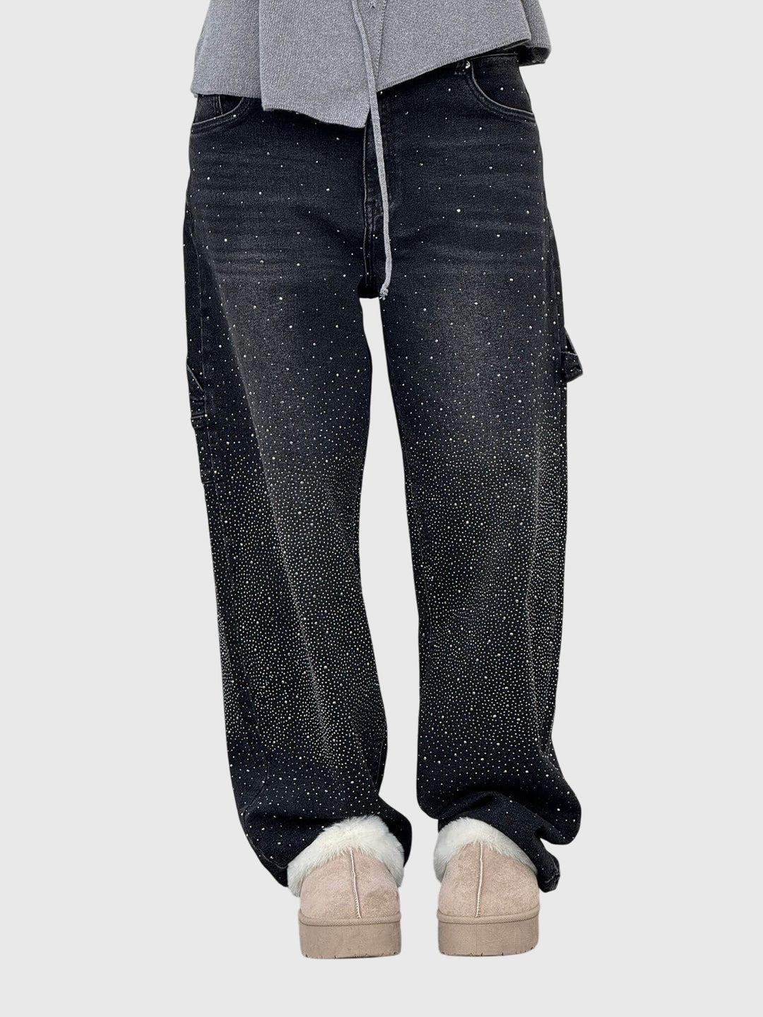 Kimberly | Women’s Sparkle Diamond Denim Trousers