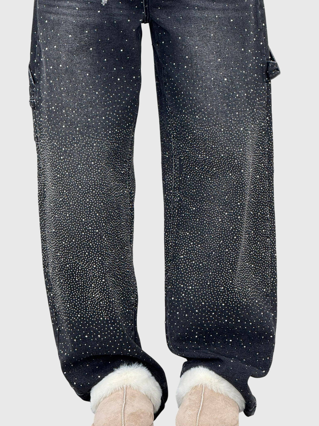 Kimberly | Women’s Sparkle Diamond Denim Trousers