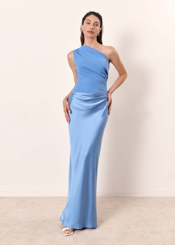 Maya | Women's Wedding Guest Dress One-Shoulder Evening Dress