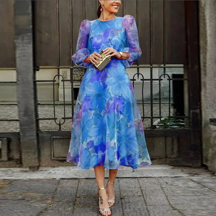 Blair | Women's Wedding Guest Dress Formal Floral Midi Dress