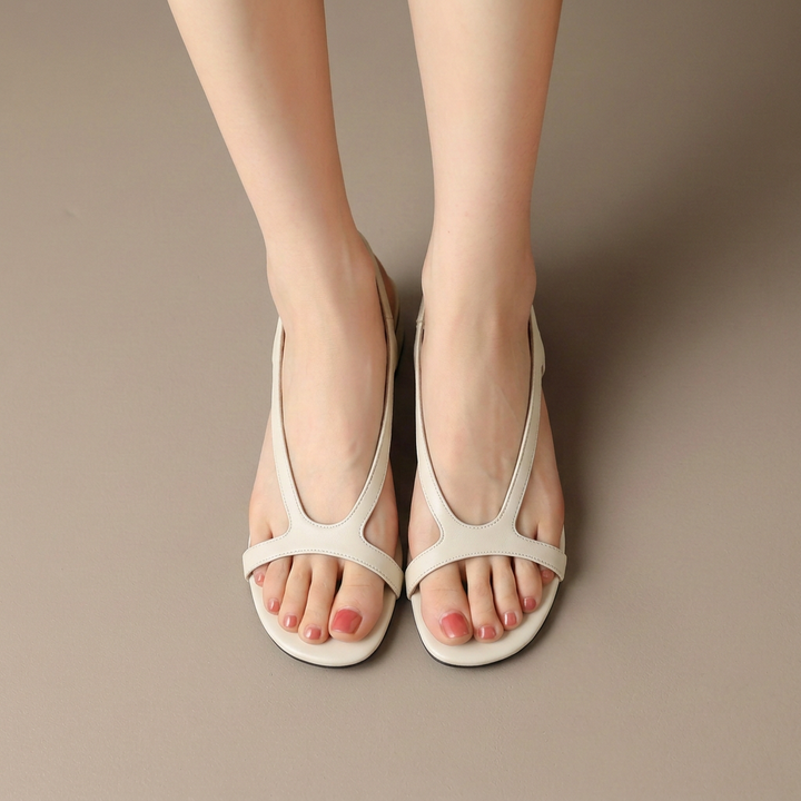 Serena | Elegant Cut-Out Slingback Wedge Sandals