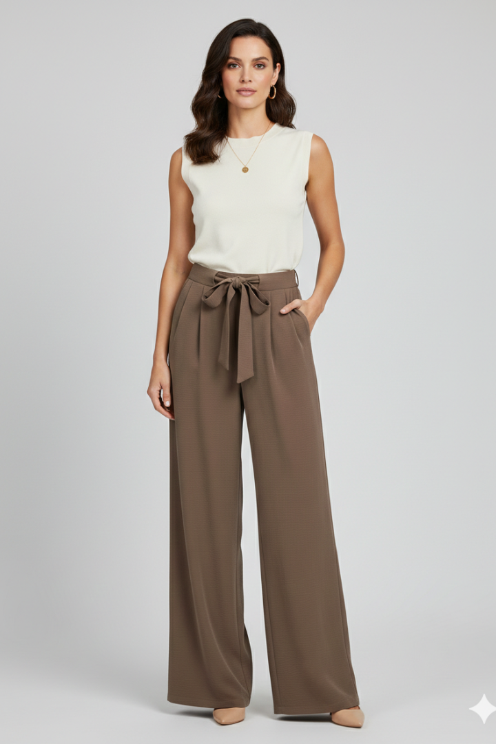 Women's Trousers with Drawstring Waist for Everyday Wear