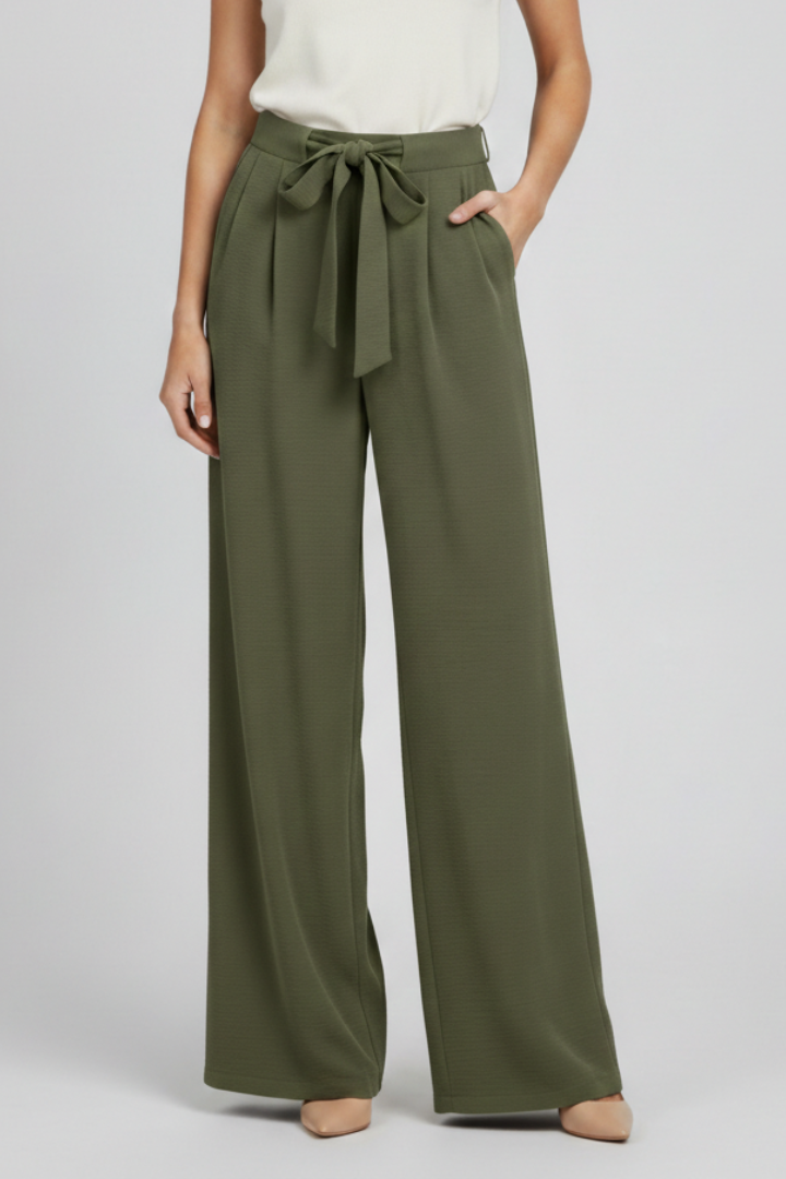 Women's Trousers with Drawstring Waist for Everyday Wear