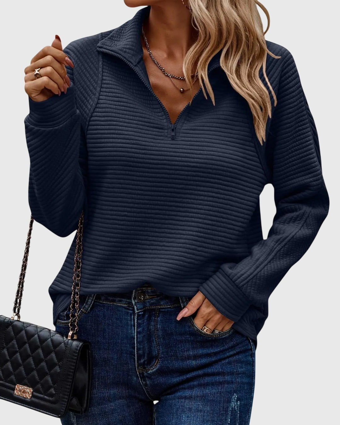Abigail | Elegant Jumper With Zipper