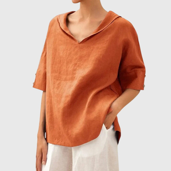 Ayla | Blouse - Brown