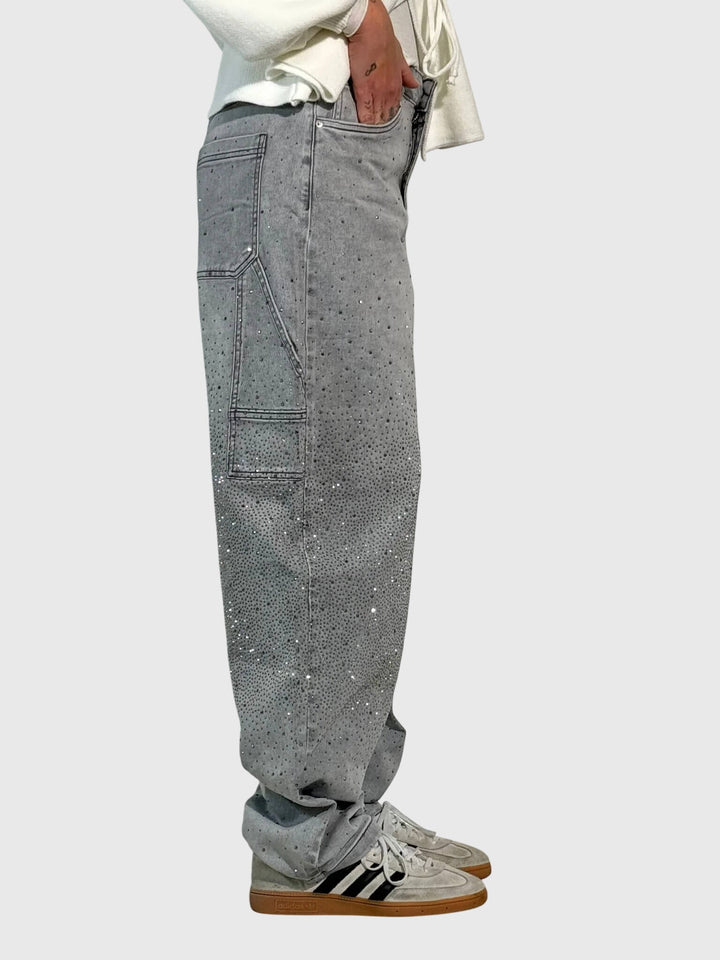 Kimberly | Women’s Sparkle Diamond Denim Trousers
