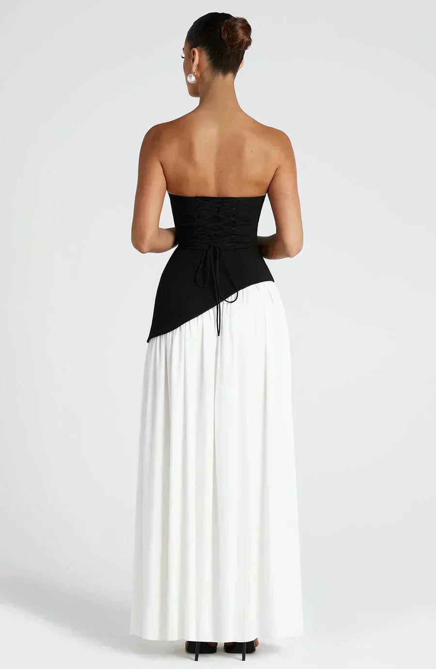 Emily | Women's Wedding Guest Asymmetric Maxi Dress