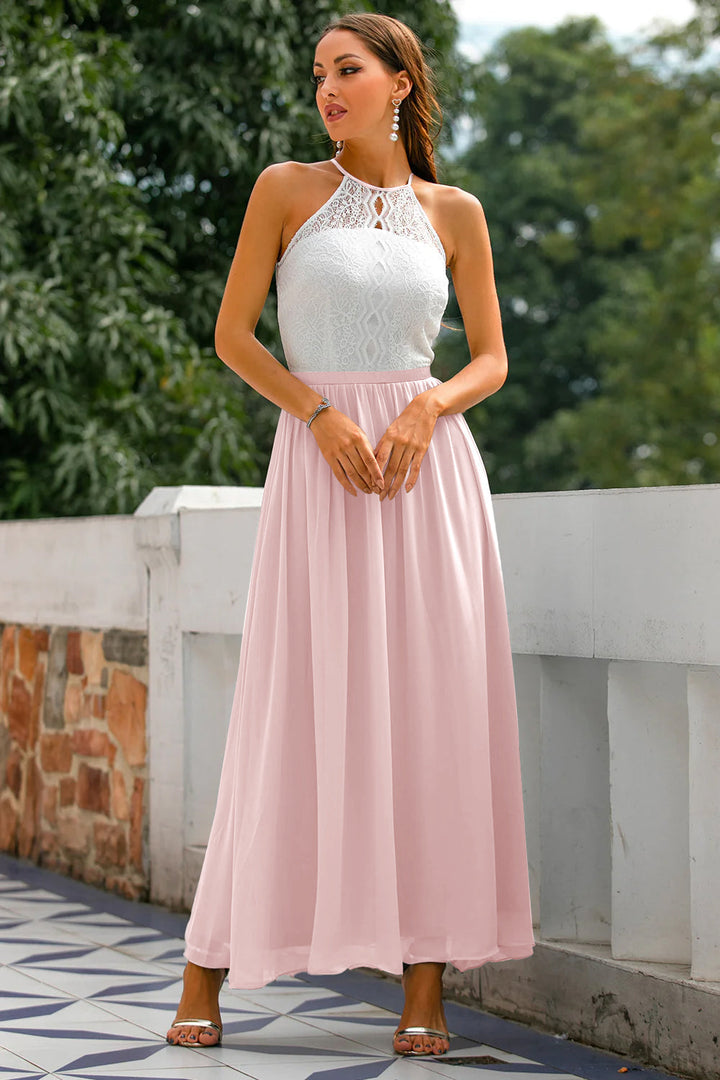 Madison | Women's Wedding Guest Halter Maxi Dress