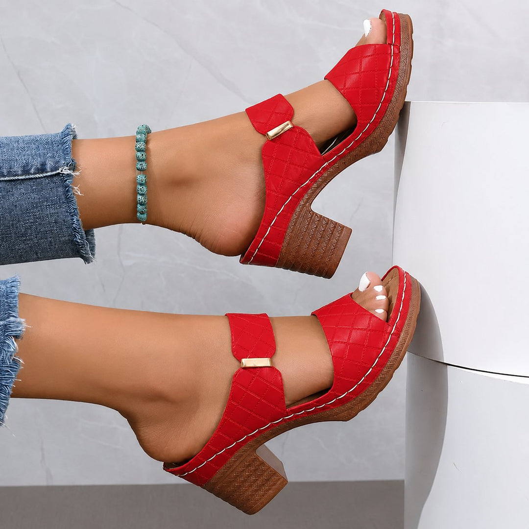 Emma | Women's Orthopaedic Cushioned Block Heel Sandals