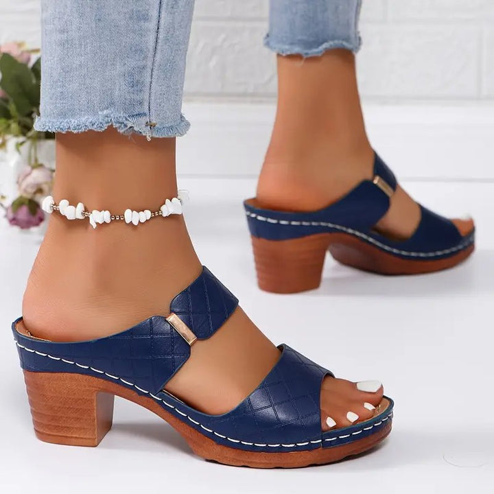 Emma | Women's Orthopaedic Cushioned Block Heel Sandals